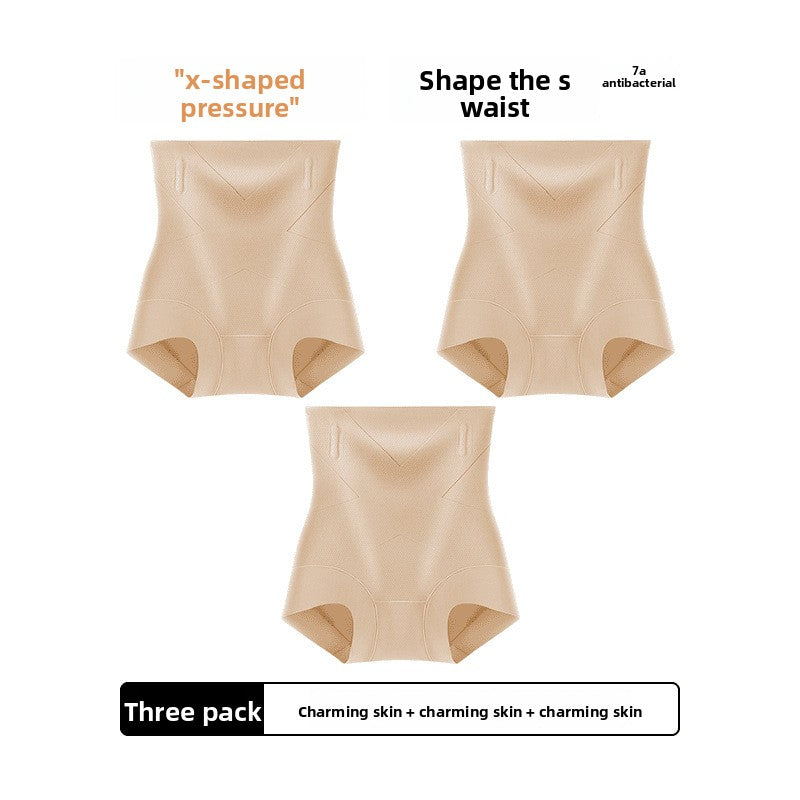 Pantaloncino Modellante Contenitivo a Vita Alta da Donna con Supporto Osseo | Nudo