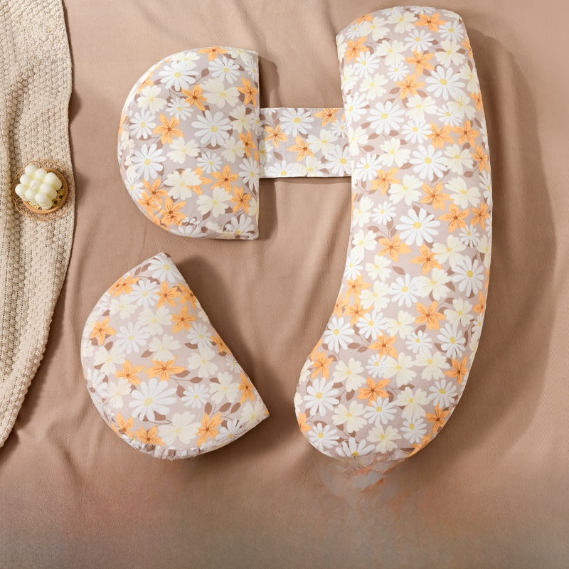 Dual Wedge Pregnancy Pillow Set | Honeycomb Belly & Back Support Maternity Wedge Cushion | Side Sleeper Bump Support | Portable Compact Pregnancy Pillow