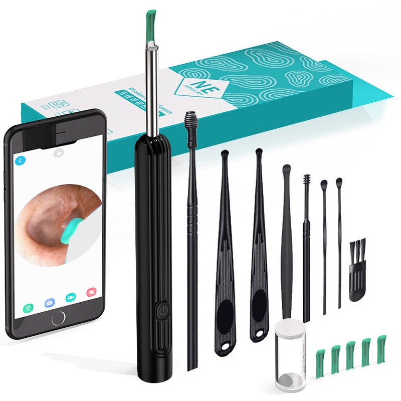 Smart Visual Ear Cleaning Tool NE7 | WiFi HD Camera Ear Wax Remover Wireless Visible Earpick App Connected