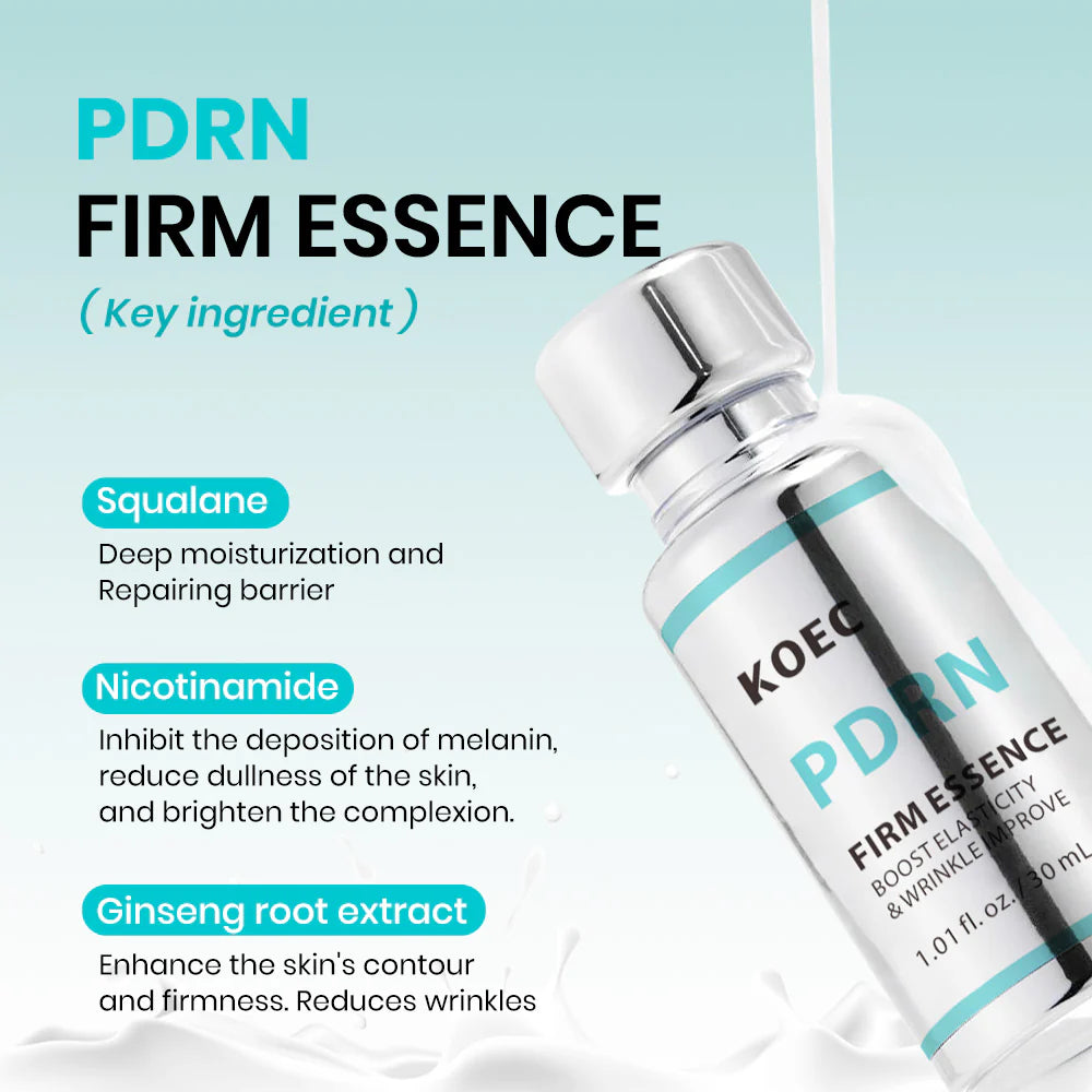 KOEC PDRN Firm Essence Set of 2 | Boost Elasticity & Wrinkle Improve Serum 30ml