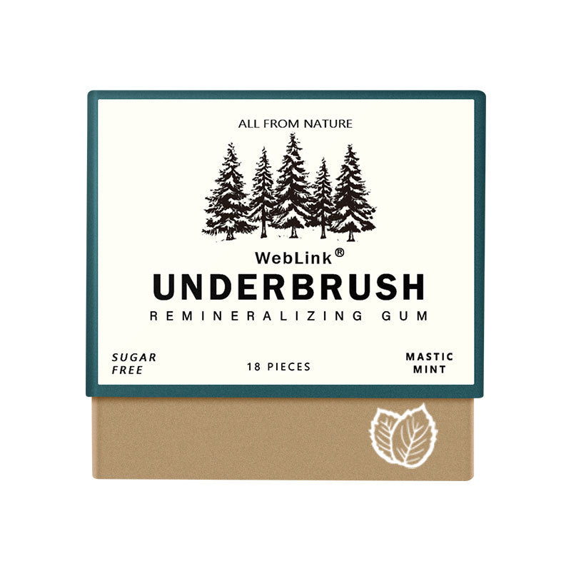 Underbrush Remineralizing Gum - Berry | Natural Sugar-Free Gum | 18 Pieces