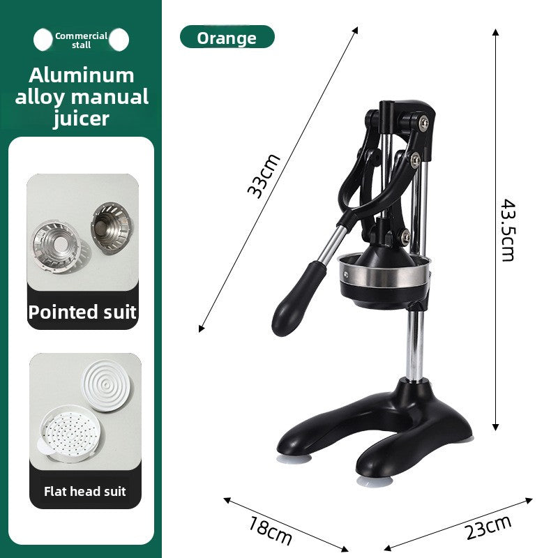 Heavy Duty Stainless Steel Manual Hand Press Juicer Dual Mode Citrus Squeezer with Non Slip Base for Orange Lemon Tangerine and Fruit Juice