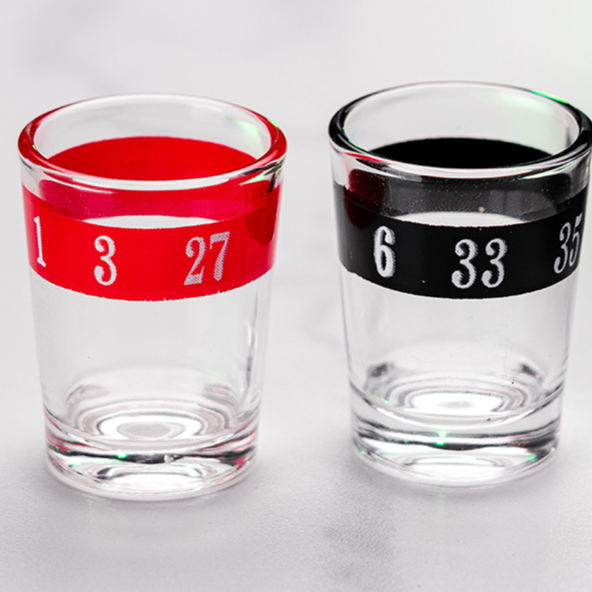 Roulette Drinking Game Set | 12 Shot Glasses Casino Spin the Wheel Party Game for Adults