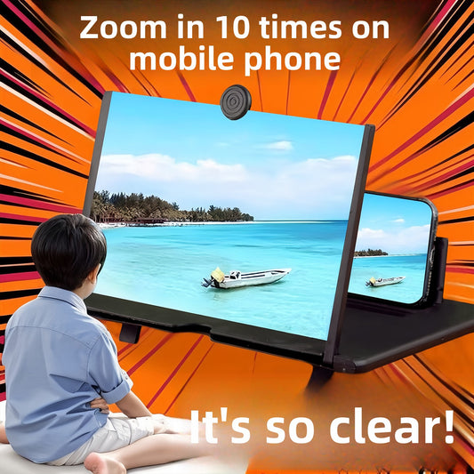 3D Handy-Bildschirm-Lupe & Verstärker | Faltbarer HD-Handy-Bildschirmvergrößerungsständer für Filme & Videos