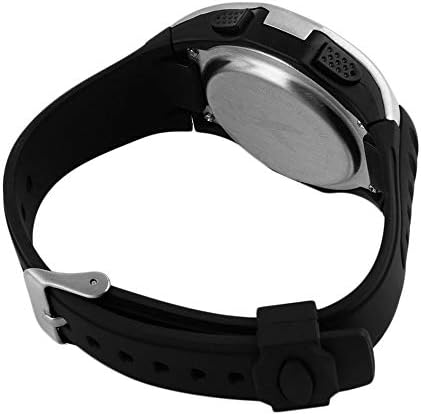 Digital Sports Stopwatch Watch | Multi-Lane Split Timer | Referee Coach Fitness Watch | Black Rubber Strap LCD Display