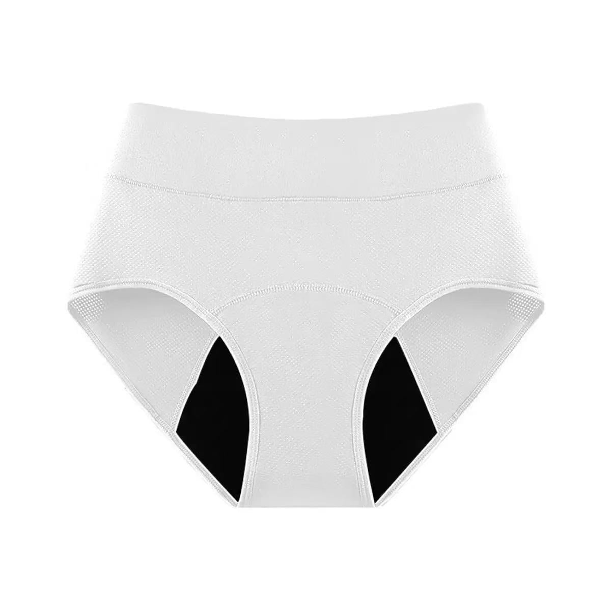 Women's Leak-Proof High Waist Briefs | 4-Layer Absorbent Period Panties | 5 Neutral Colors