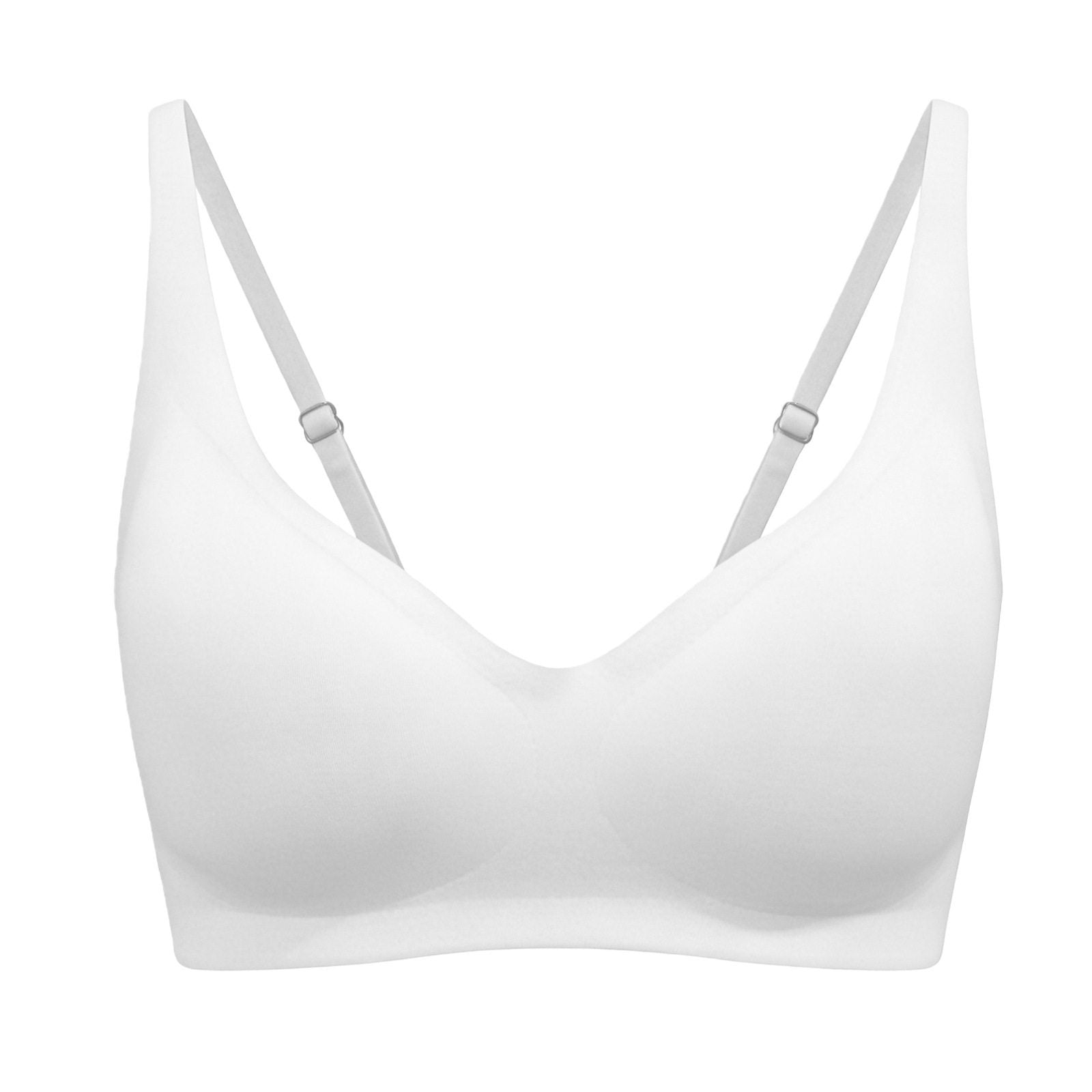 Women's Seamless Wireless Push Up Bralette | Deep V-Neck Smooth Cup Bra | 9 Colors Including Leopard Print