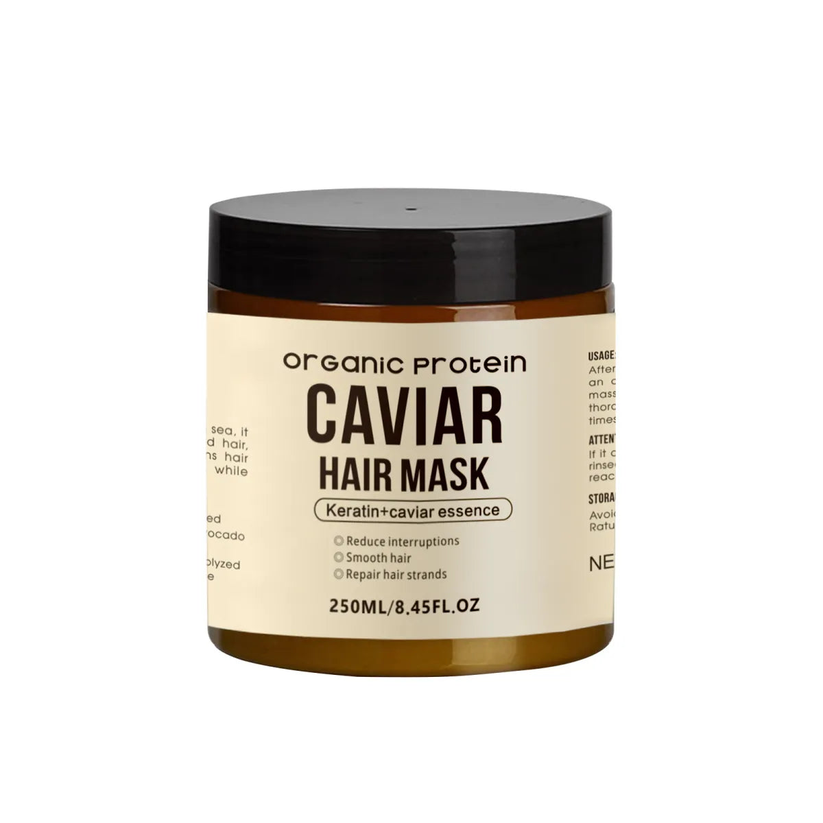 Organic Protein Caviar Hair Care Set of 3 | Keratin Caviar Shampoo Conditioner Hair Mask | Smoothing Repair Hair Treatment UK UAE USA