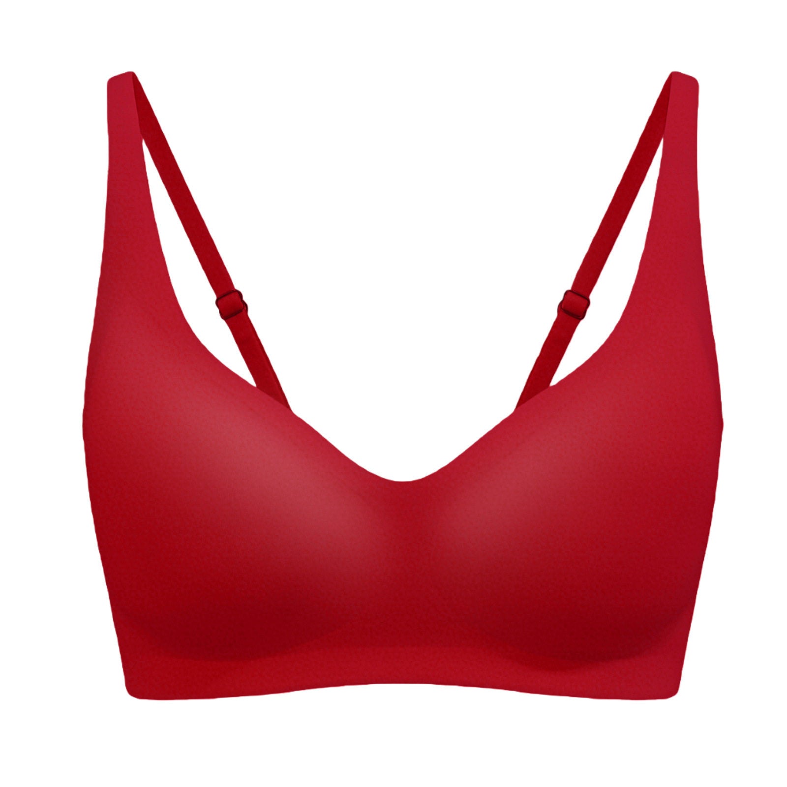 Women's Seamless Wireless Push Up Bralette | Deep V-Neck Smooth Cup Bra | 9 Colors Including Leopard Print