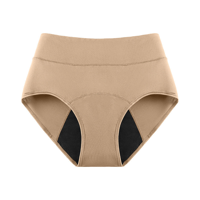 Women's Leak-Proof High Waist Briefs | 4-Layer Absorbent Period Panties | 5 Neutral Colors