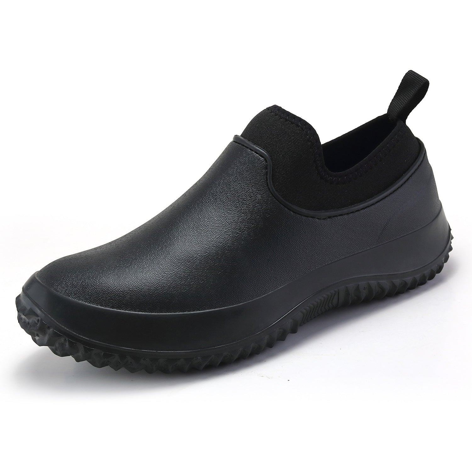 Waterproof Slip-On Chef Shoes Men Women | Non-Slip Kitchen Work Shoes Rain Shoes Black Red