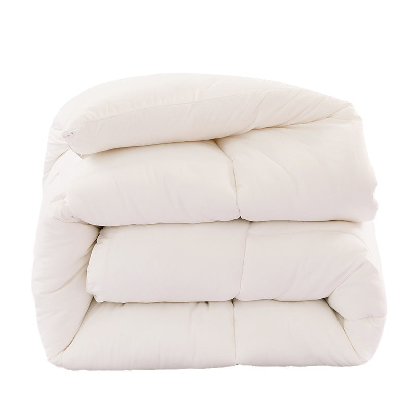 Luxury Fluffy White Comforter | Ultra-Soft Quilted Duvet Insert | All-Season Bed Comforter King Queen Full Twin