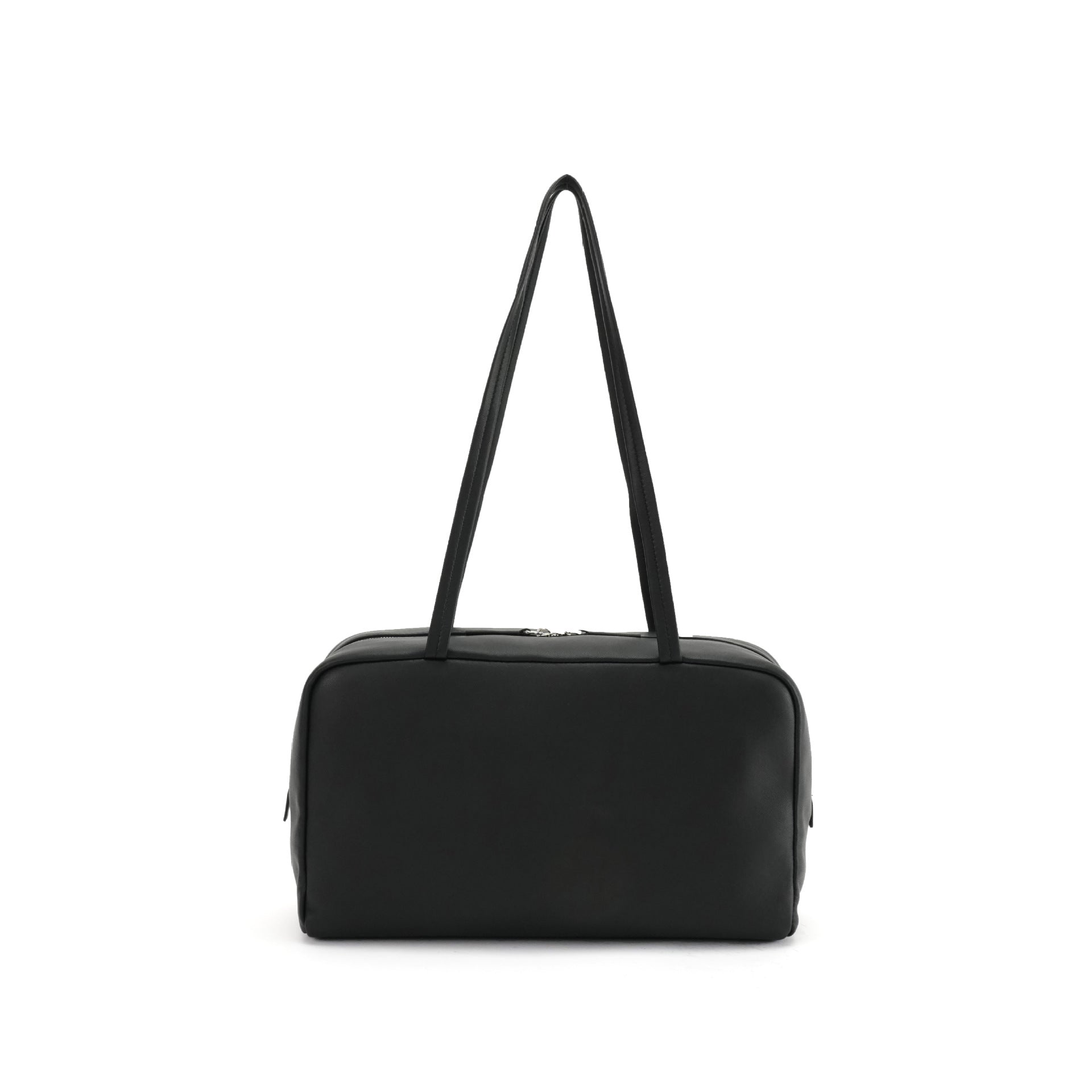 Burgundy Leather Bowling Bag - Wine Red Structured Shoulder Bag with Dual Handles | Classic Box Bag Handbag