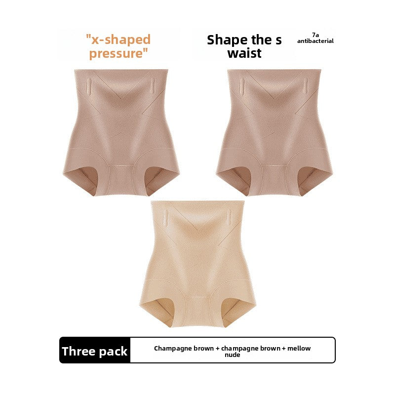 Pantaloncino Modellante Contenitivo a Vita Alta da Donna con Supporto Osseo | Nudo