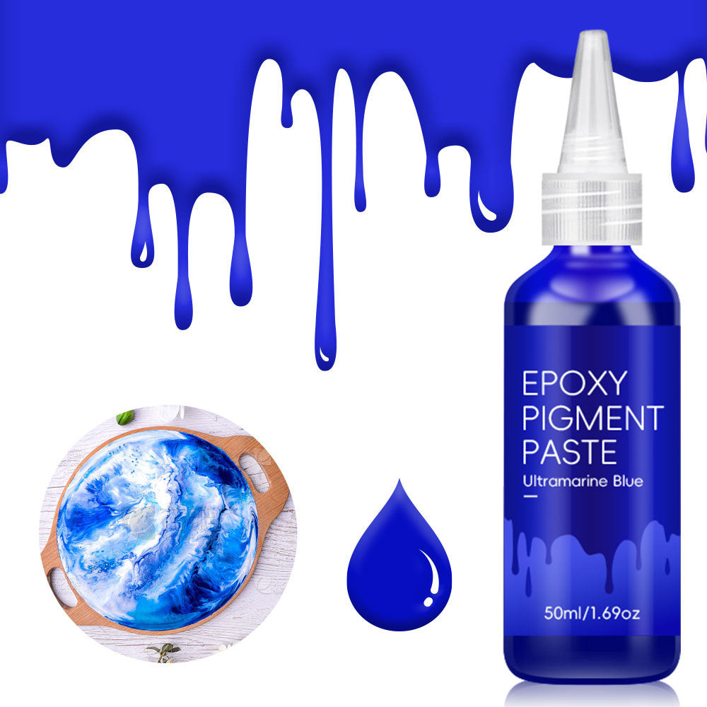Epoxy Pigment Paste Jet Black 50ml | Highly Concentrated Resin Colorant | Art & Craft Epoxy Dye