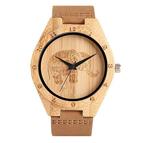 Mens Wooden Watch with Built In Compass Unique Turntable Dial Natural Wood Bracelet Quartz Wristwatch Handcrafted Gift for Men