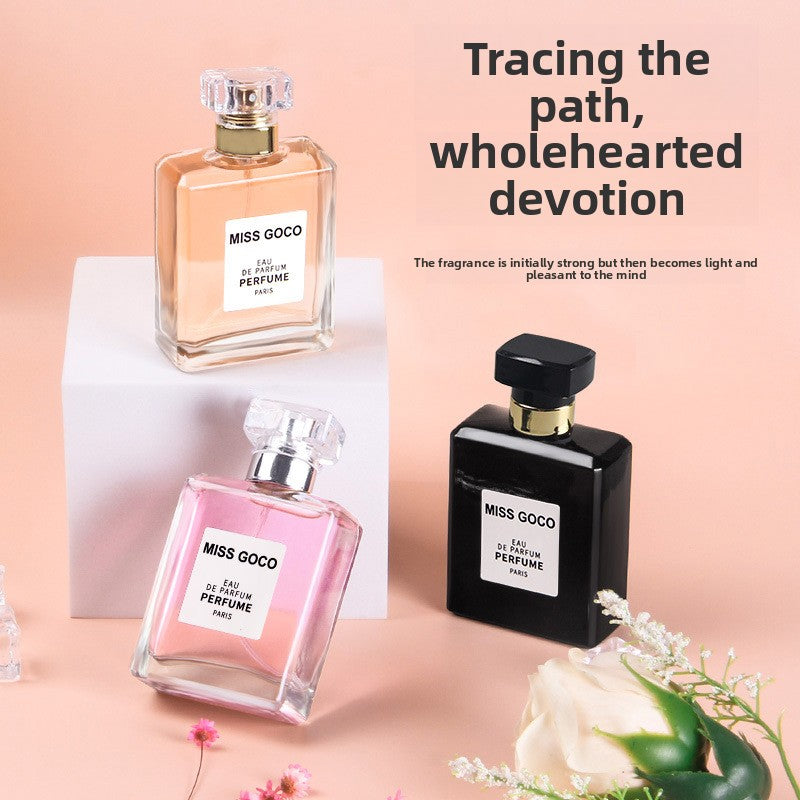 Miss Goco Eau de Parfum Paris 50ml | Profumo da donna floreale dolce | Set regalo da 3 fragranze rosa nero oro