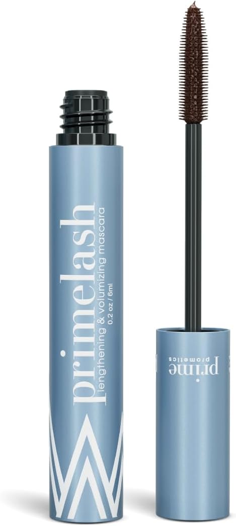 Primelash Wimpernverlängernde und -verdichtende Mascara von Promelics | Wimperntusche für lange und voluminöse Wimpern (6 ml) | Definierendes Augen-Make-up für mehr Definition 