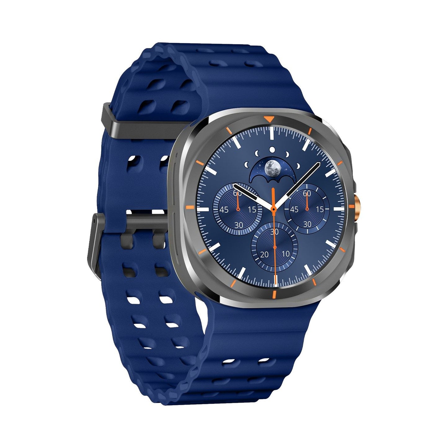 Sport Smart Watch | Heart Rate, Health Monitor & Fitness Tracker ? Blue Silicone Band, Tactical Design