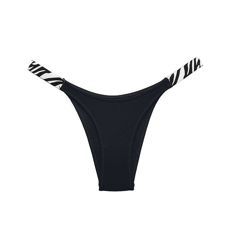 Damen Stringtanga mit Animal-Print, sexy, niedriger Bund, freche Höschen, Zebra-Leopardenmuster, Unterwäsche mit Taillenbund