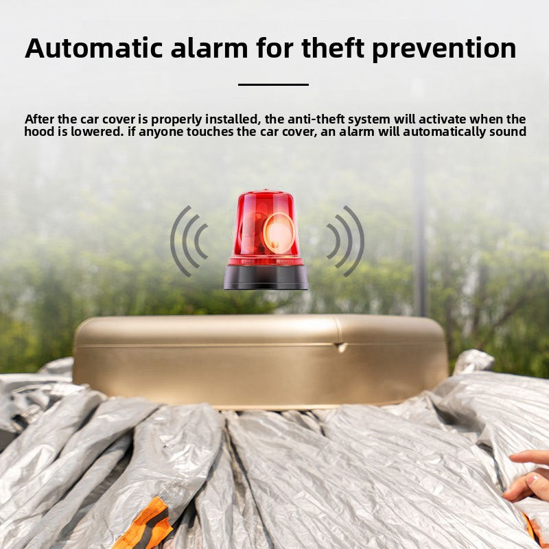 Solar Powered Automatic Car Cover with Remote Control | Self Charging Electric Car Body Cover | Waterproof All Weather Auto Car Cover Silver