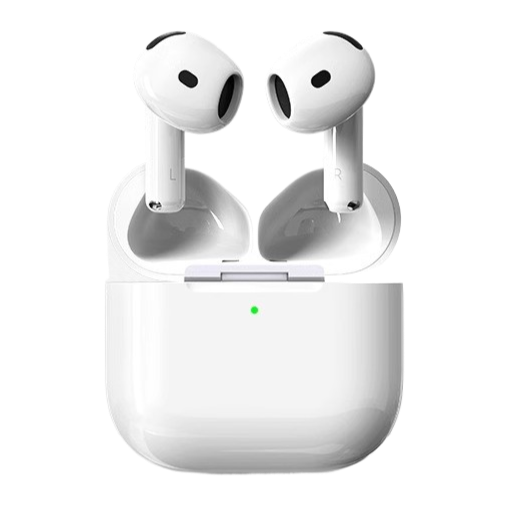 White TWS Wireless Earbuds with Charging Case | Bluetooth 5.3 In-Ear Headphones | HD Sound LED Indicator | iOS Android Compatible