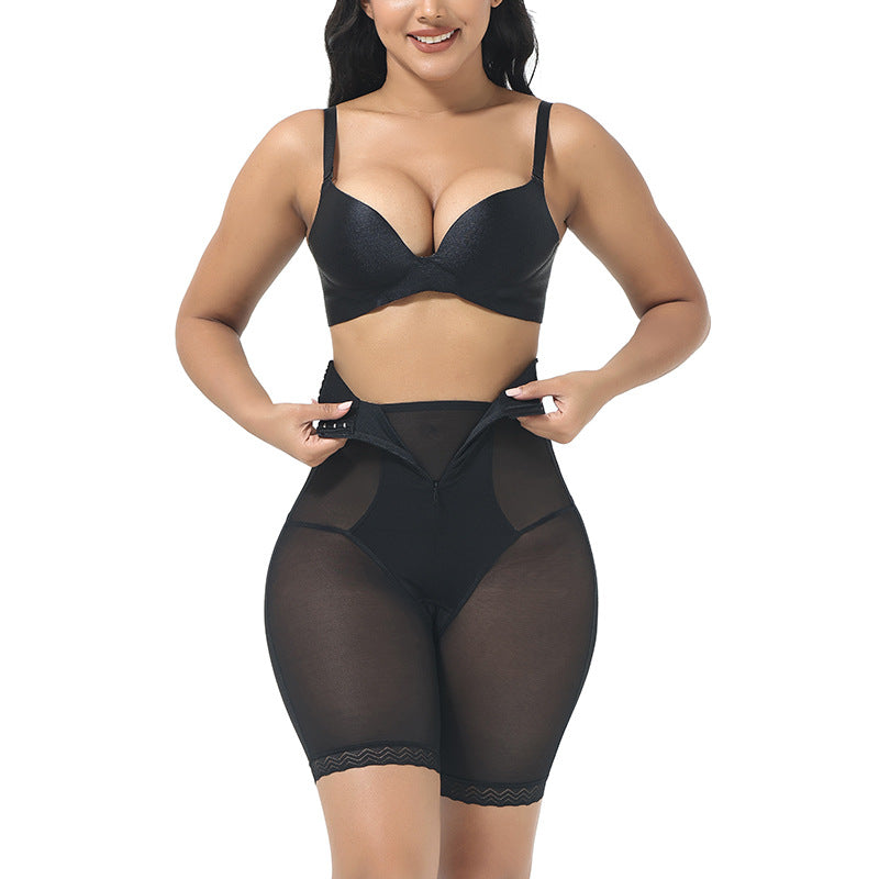 Black High-Waist Tummy Control Shapewear Shorts | Butt Lifter Body Shaper for Women | Plus Size Slimming Underwear