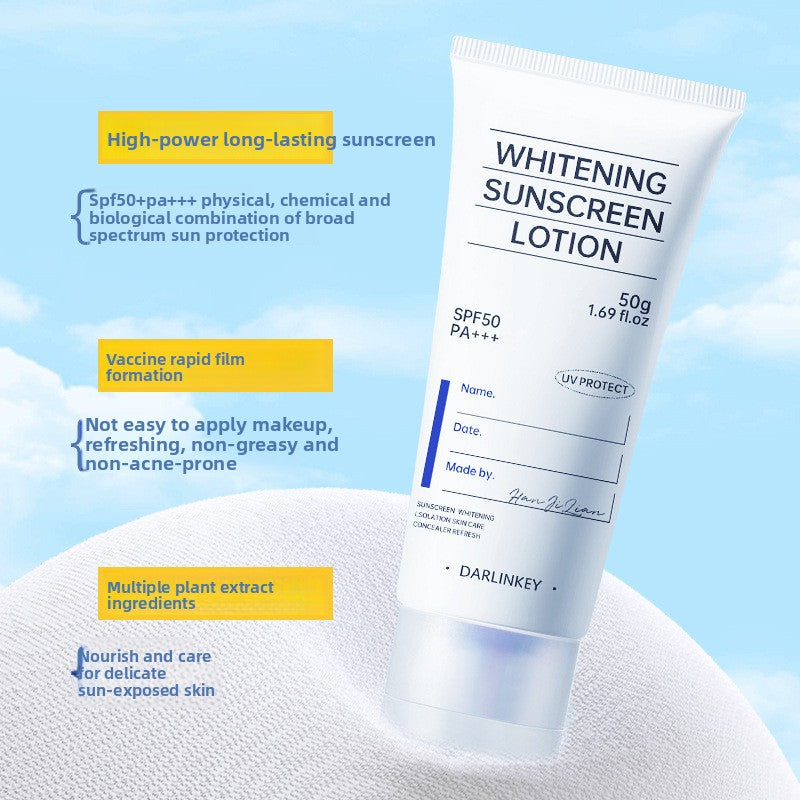 Darlinkey Whitening Sunscreen Lotion SPF50 PA+++ | Brightening UV Protection Sunscreen for Face