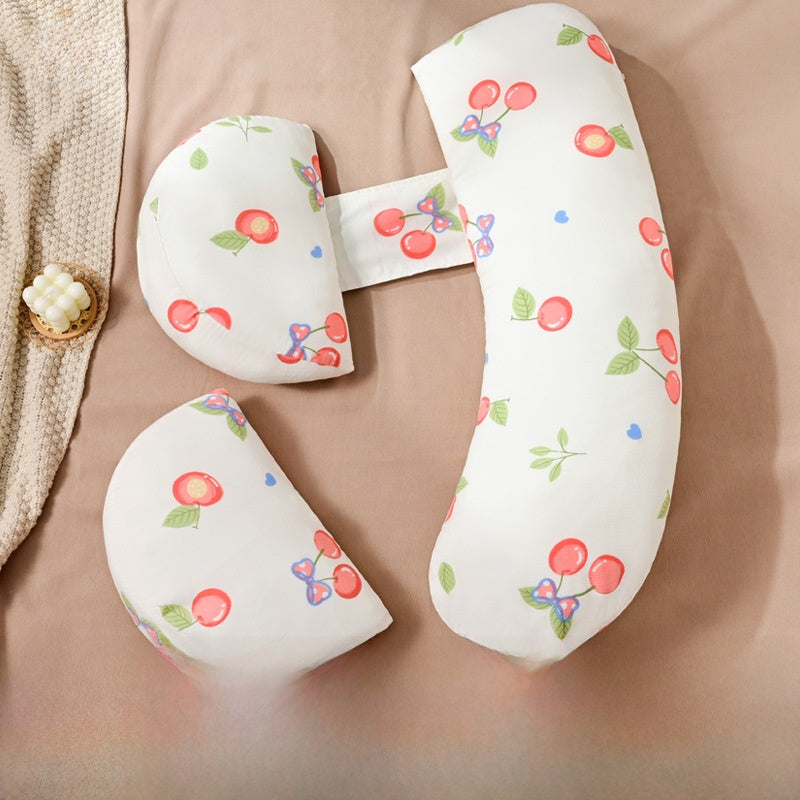 Dual Wedge Pregnancy Pillow Set | Honeycomb Belly & Back Support Maternity Wedge Cushion | Side Sleeper Bump Support | Portable Compact Pregnancy Pillow