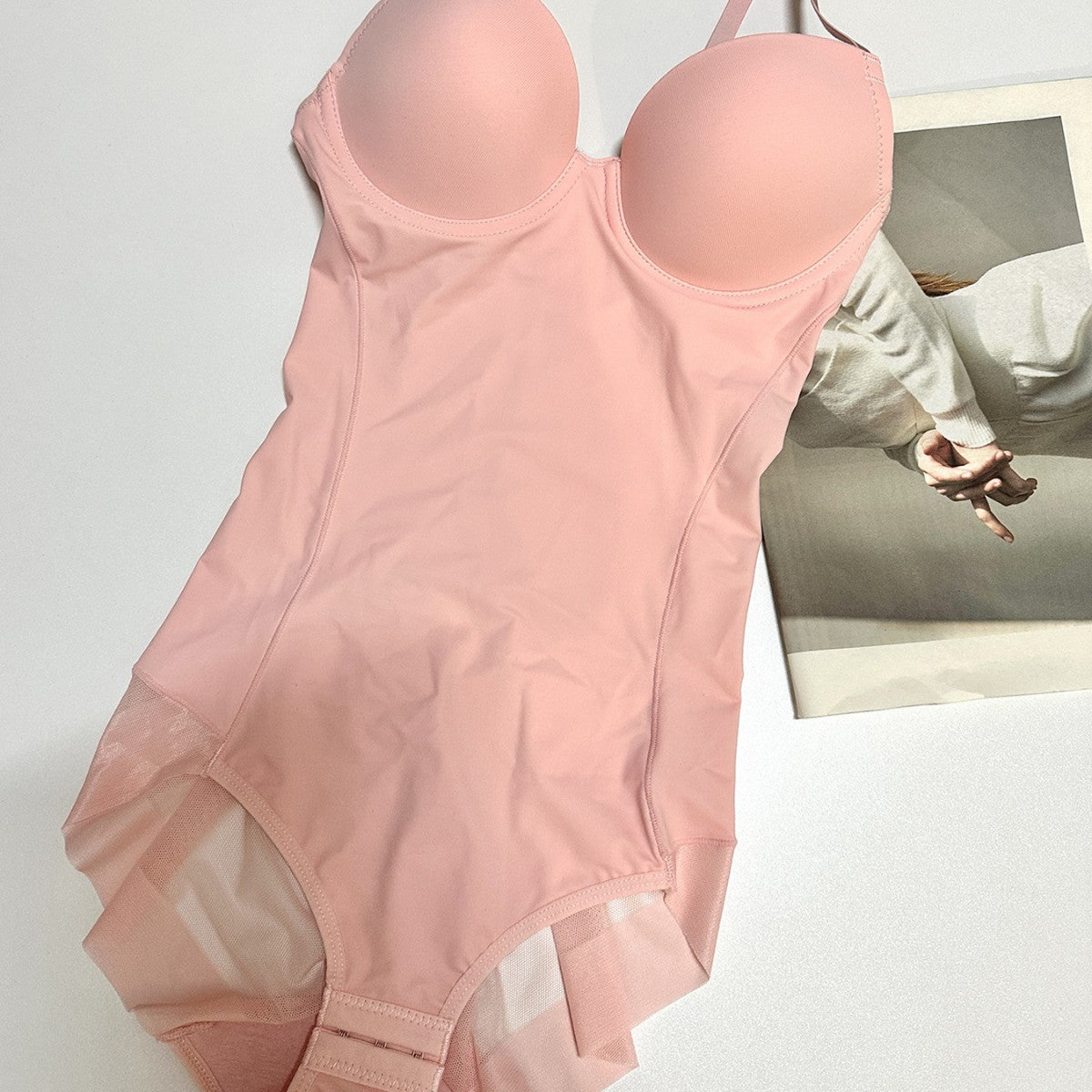 Women's Sculpting Bodysuit with Built-In Bra | Tummy Control Shapewear | 7 Colors Spaghetti Strap Body Shaper