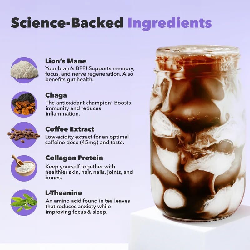 Everyday Dose Coffee+ Set of 3 — Mushroom Coffee with Collagen Protein & Nootropics | Boost Energy, Focus, Mood & Gut Health