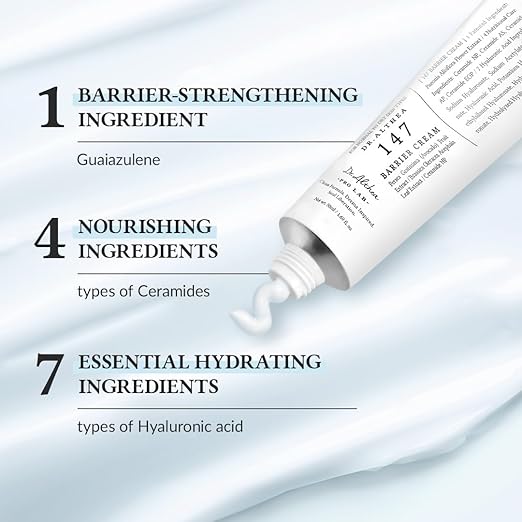 Dr. Althea 147 Barrier Cream Set of 2 | Ceramide Moisturizer for Dry Skin | 50ml x2 | Free Worldwide Shipping