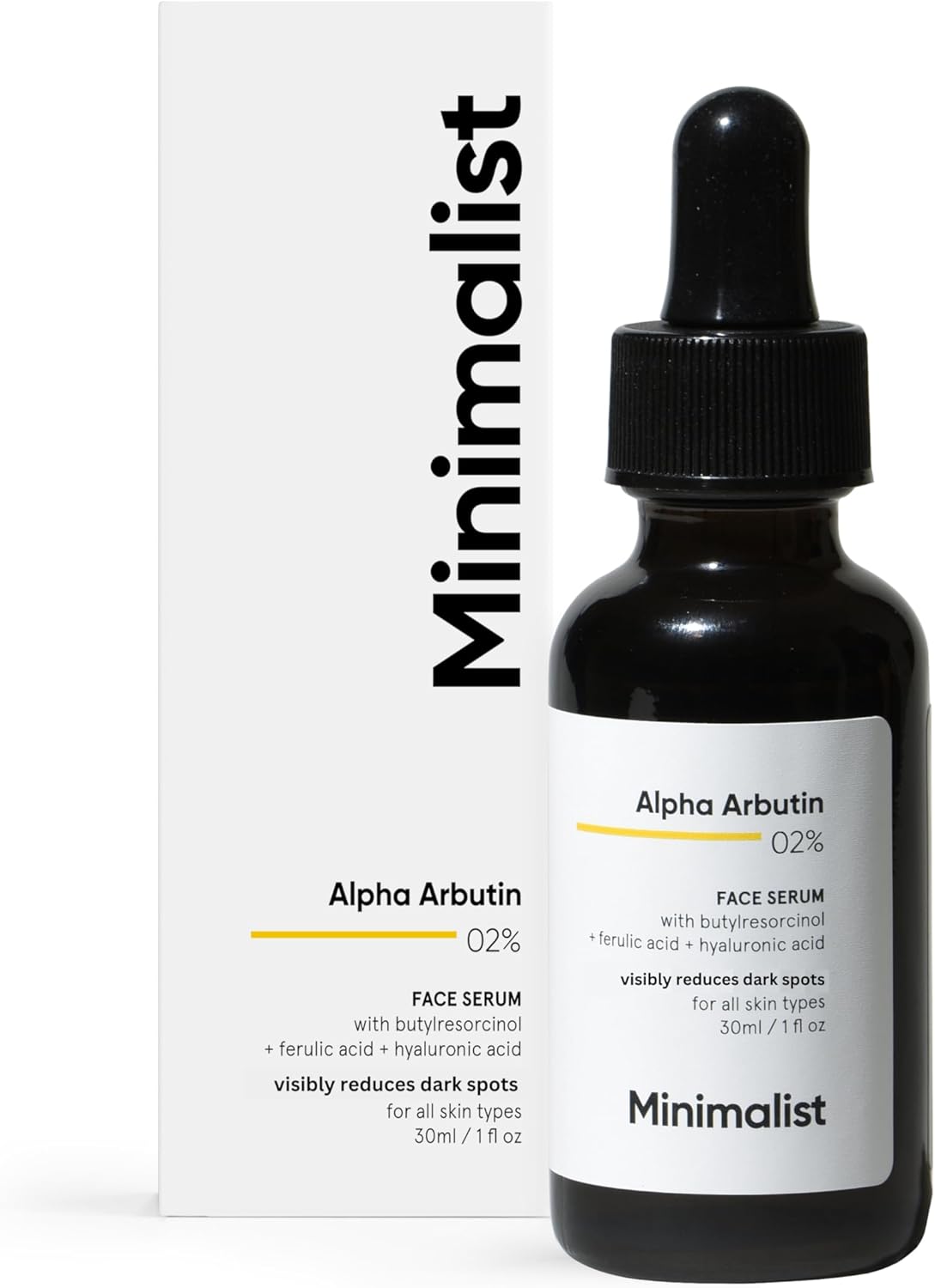 Minimalist Alpha Arbutin 2% Face Serum 30ml | Set of 3