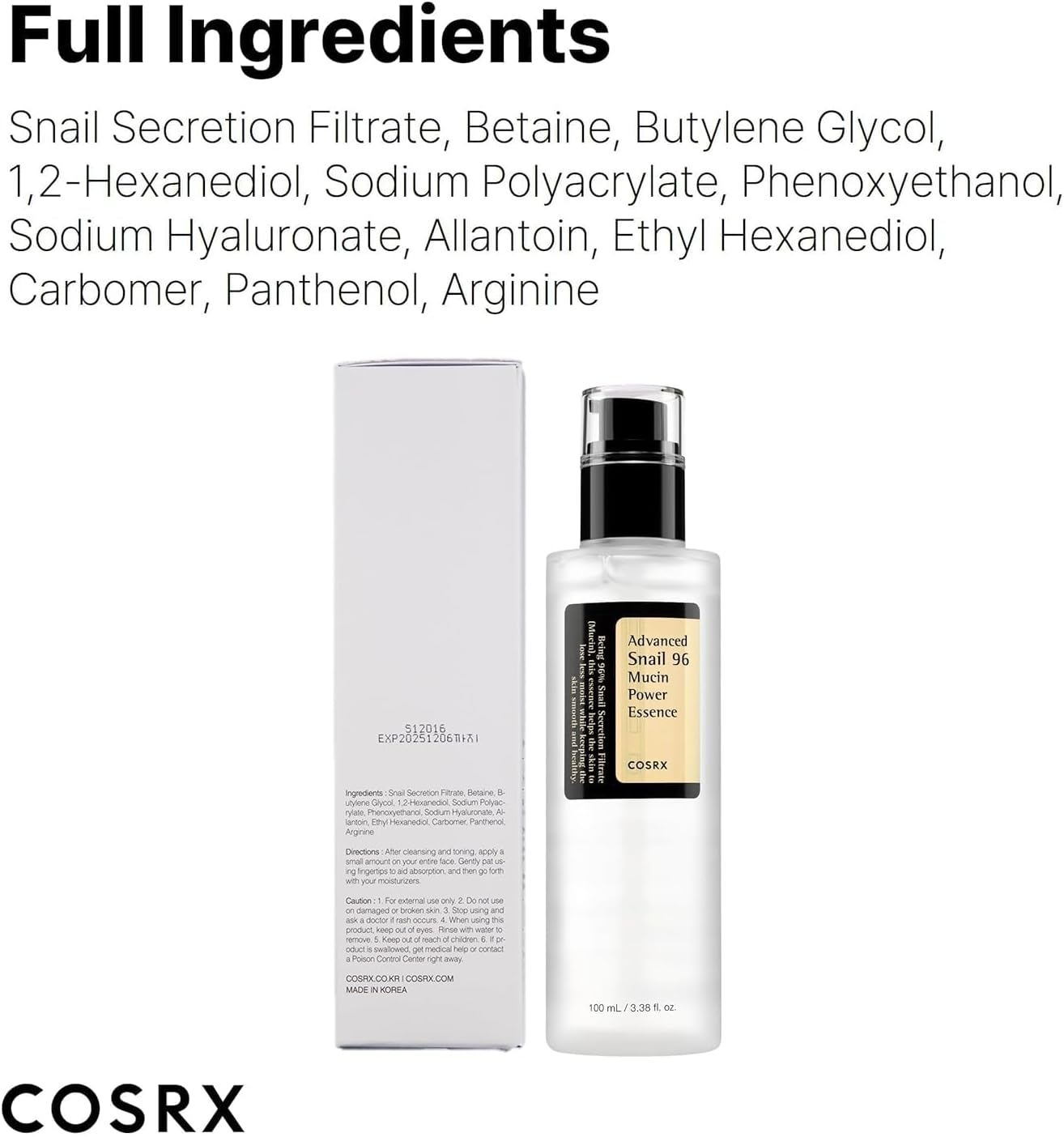 Advanced Snail 96 Mucin Power Essence Set of 2 | Korean Skin Care Serum 100ml x2