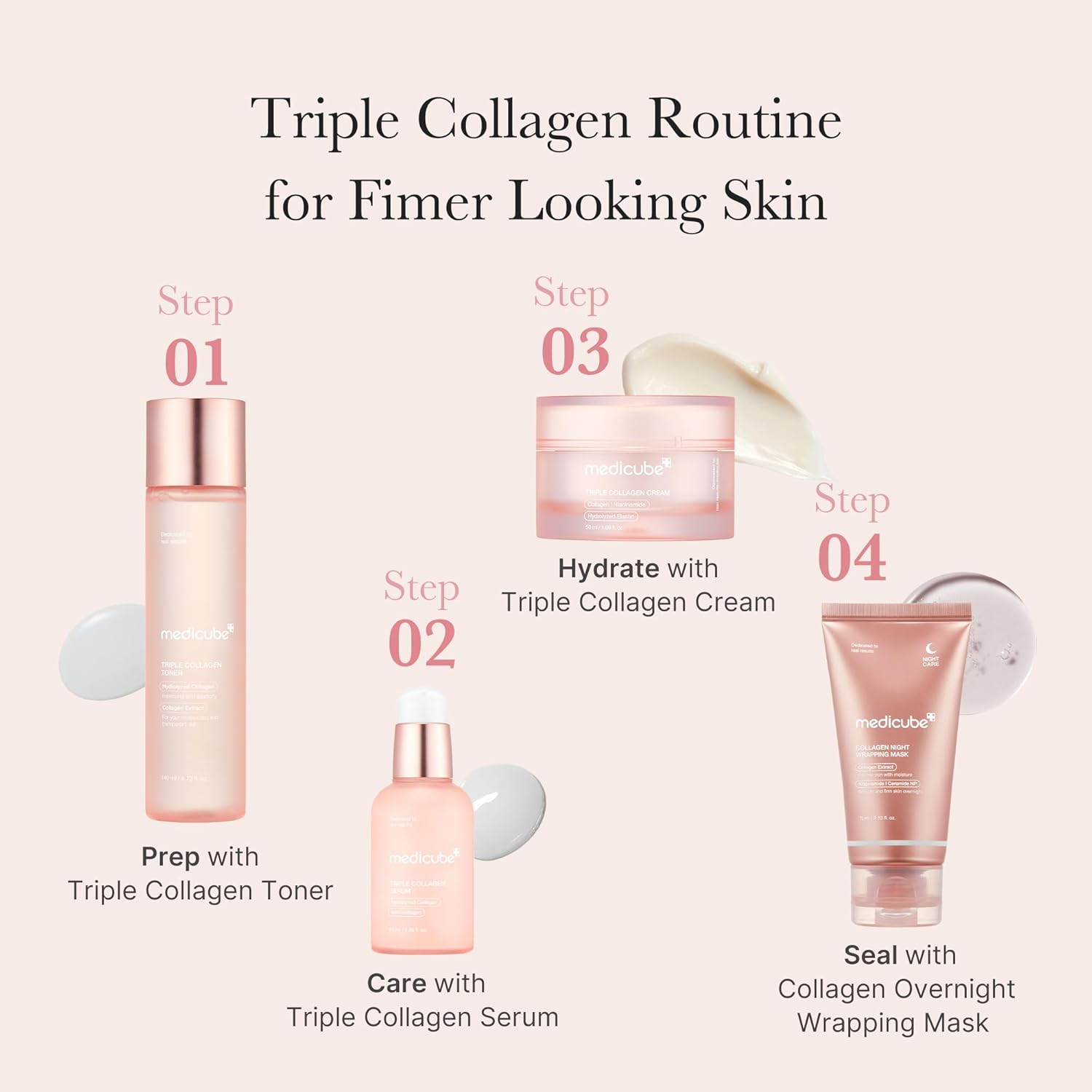 Medicube Triple Collagen Serum Buy One Get One Free | Hydrolyzed Collagen Anti-Aging Korean Face Serum