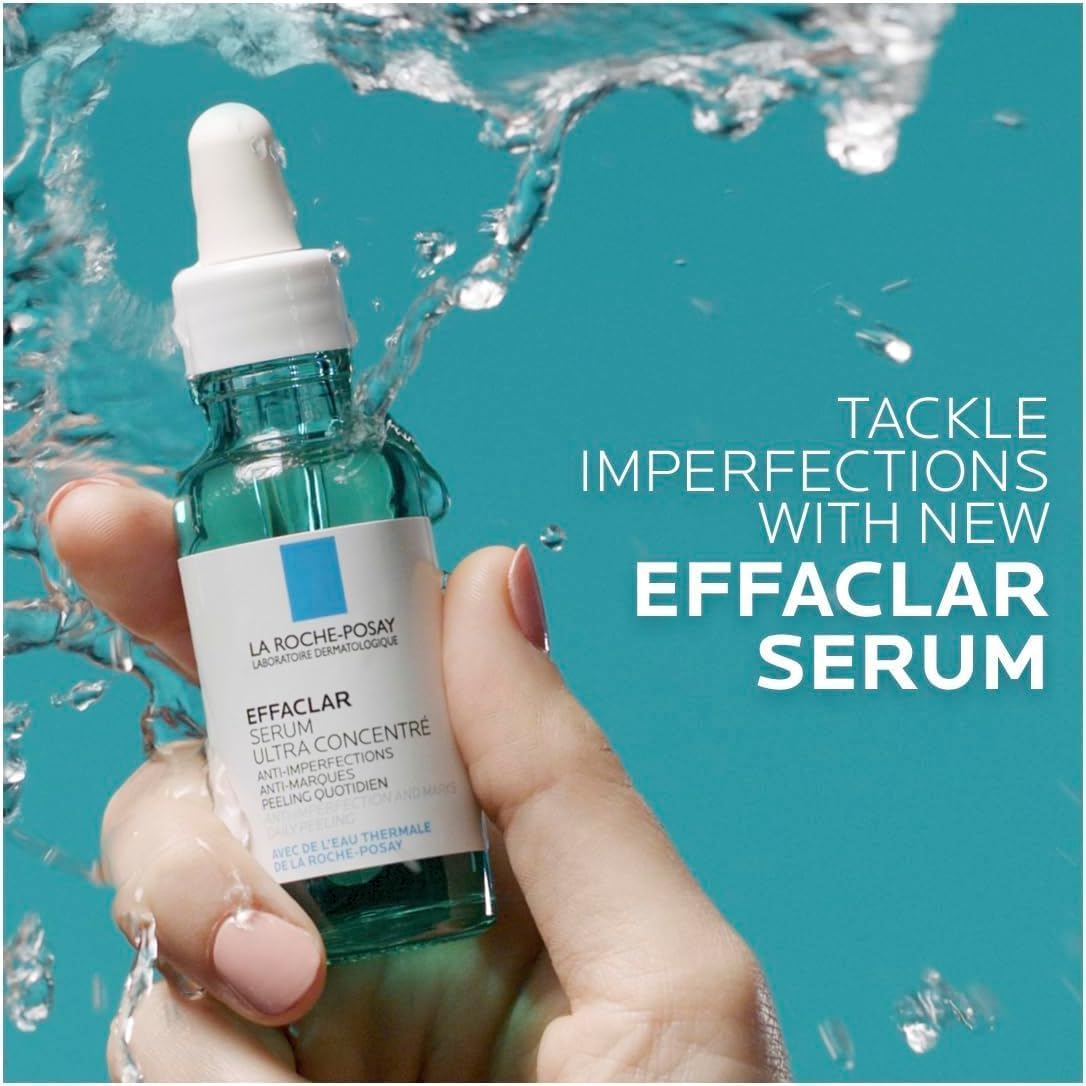 La Roche-Posay Effaclar Serum Ultra Concentré Set of 2 | Anti-Imperfection Marks Daily Peeling Acne Face Serum