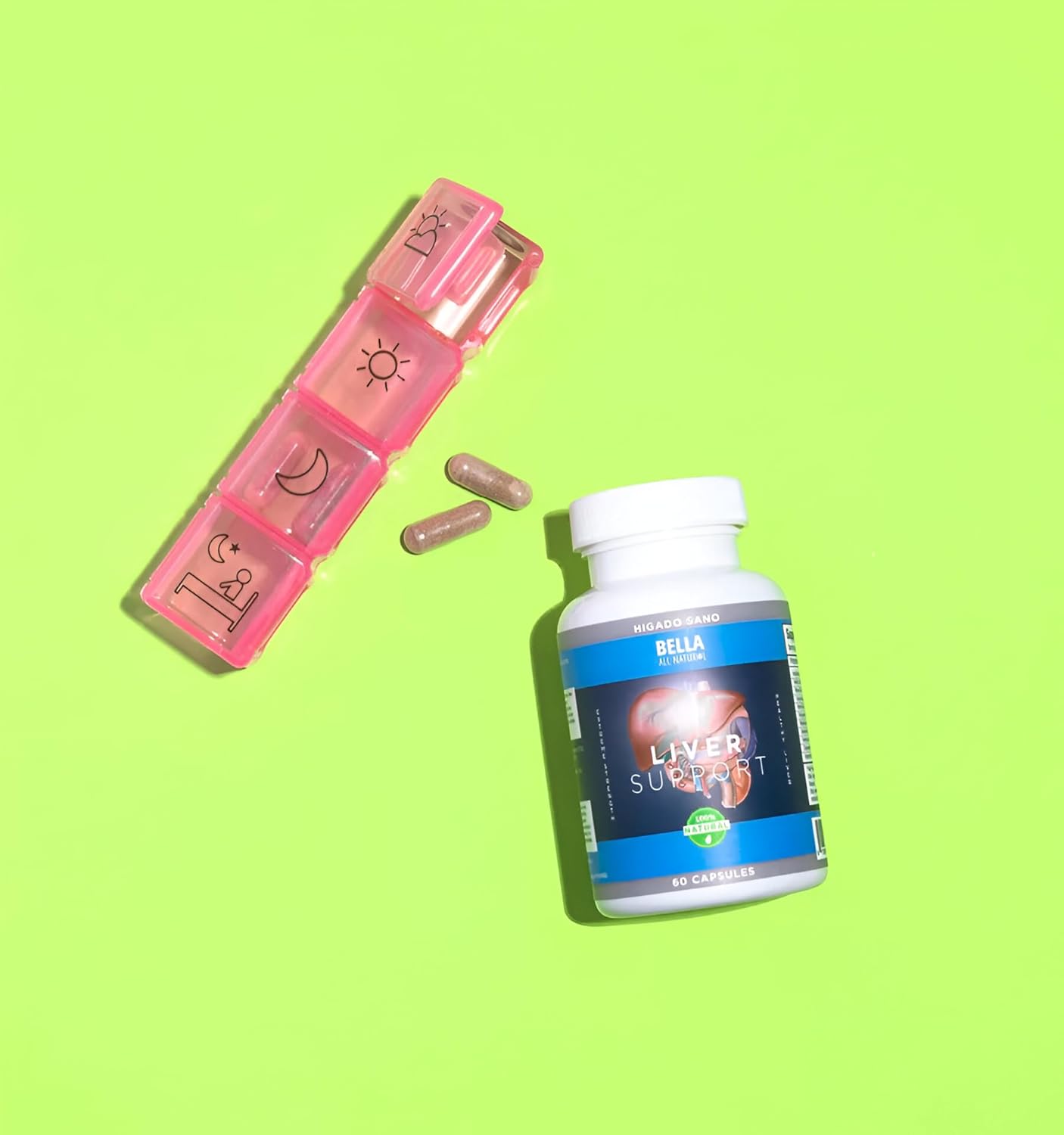 Bella All Natural Extreme Strength Liver Support | كبسولات صحية 100% لدعم الكبد 60 كبسولة