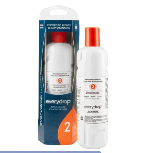 EveryDrop by Whirlpool Kühlschrankwasserfilter 2 – 2er-Set | Eis- und Wasserfilter, reduziert 28 Verunreinigungen