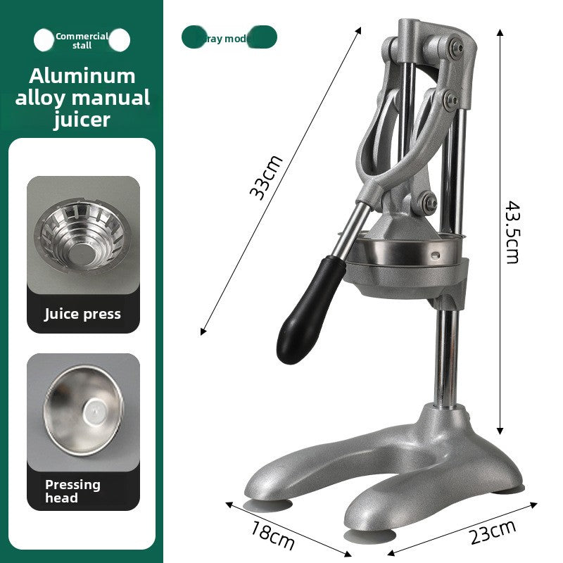 Heavy Duty Stainless Steel Manual Hand Press Juicer Dual Mode Citrus Squeezer with Non Slip Base for Orange Lemon Tangerine and Fruit Juice