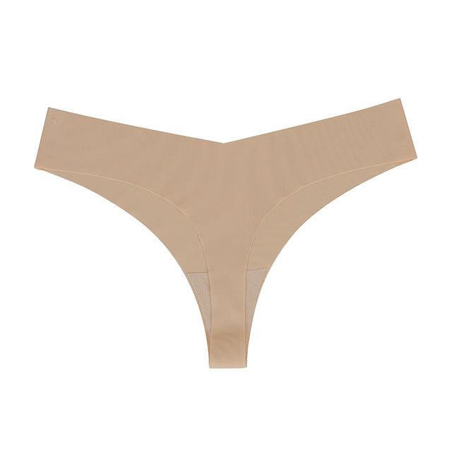 Nahtlose Tangas im 3er-Pack | Unsichtbare, weiche Stretch-Tangas | Bequeme Damen-Tangas für jeden Tag | Grau, Braun & Rosa 