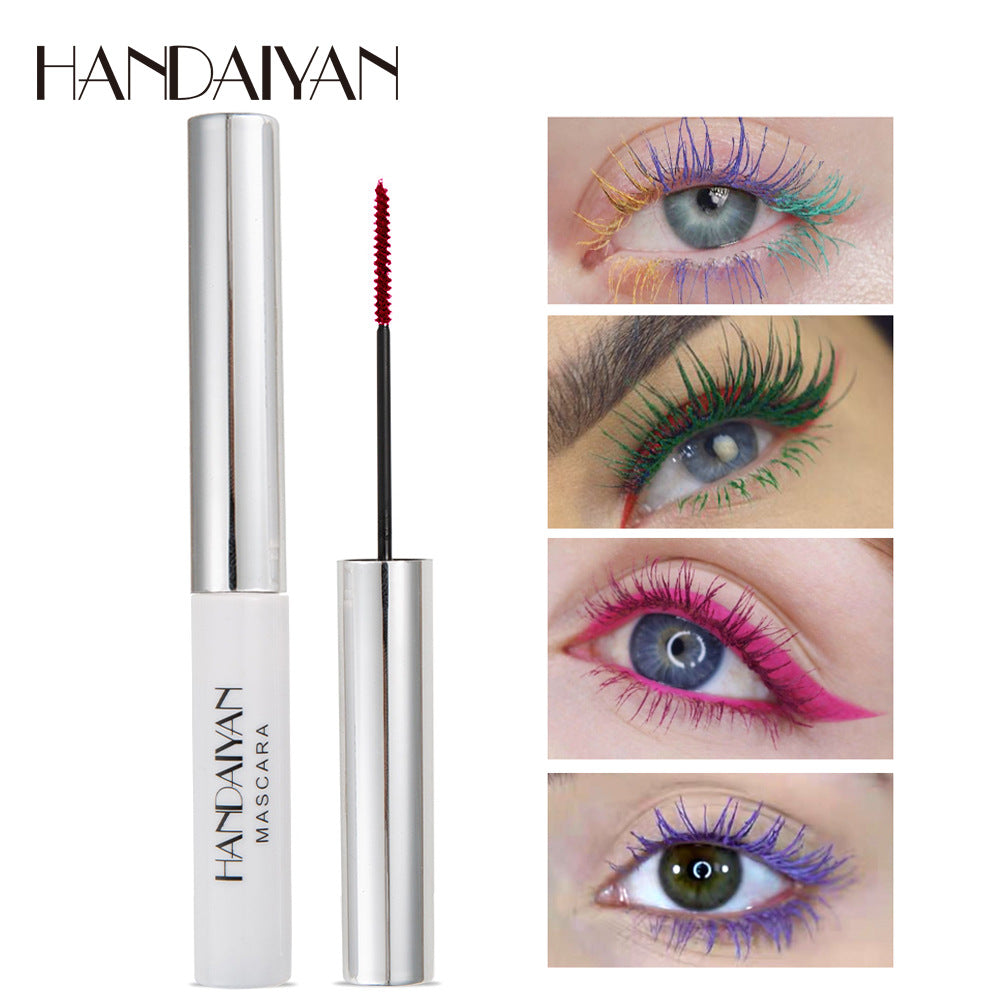 HANDAIYAN Colorful Mascara | Rainbow Colored Lash Mascara | Long Lasting Volumizing & Lengthening | Festival Makeup | Pink Blue Purple