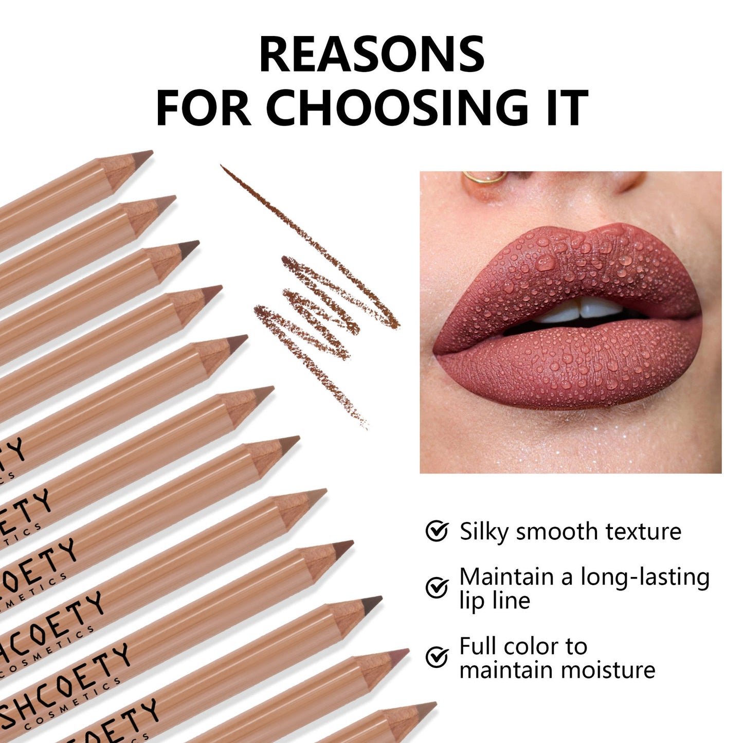 Matte Velvet Lip Liner Set 12 Colors