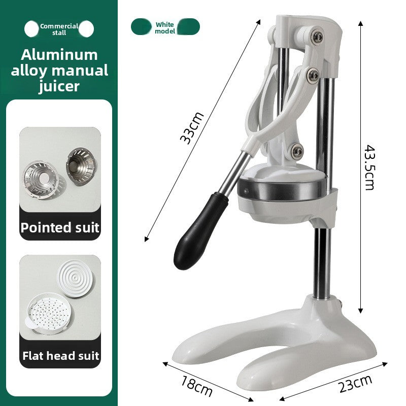 Heavy Duty Stainless Steel Manual Hand Press Juicer Dual Mode Citrus Squeezer with Non Slip Base for Orange Lemon Tangerine and Fruit Juice