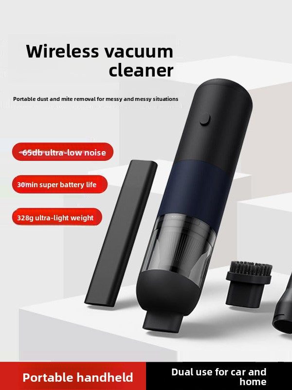 مكنسة كهربائية صغيرة محمولة بدون أسلاك | مكنسة سيارة ومكتب محمولة مع 3 ملحقات وشحن USB-C | مكنسة لاسلكية قابلة لإعادة الشحن
