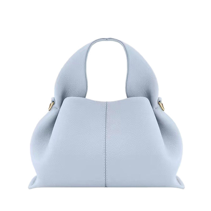 Polene Numero Un Bag in Black Pebbled Leather - Iconic French Handbag | Luxury Shoulder Bag with Top Handle