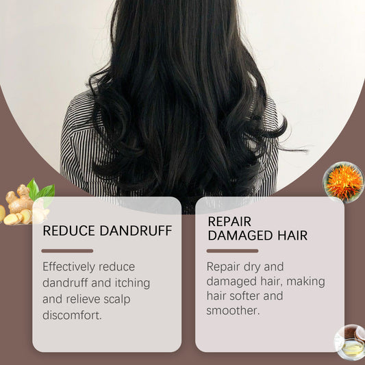 Hoegoa Kokosöl-Shampoo mit Ingwer-Extrakt & Pomelo-Schalenöl | Kräftigendes Shampoo für Haarwachstum