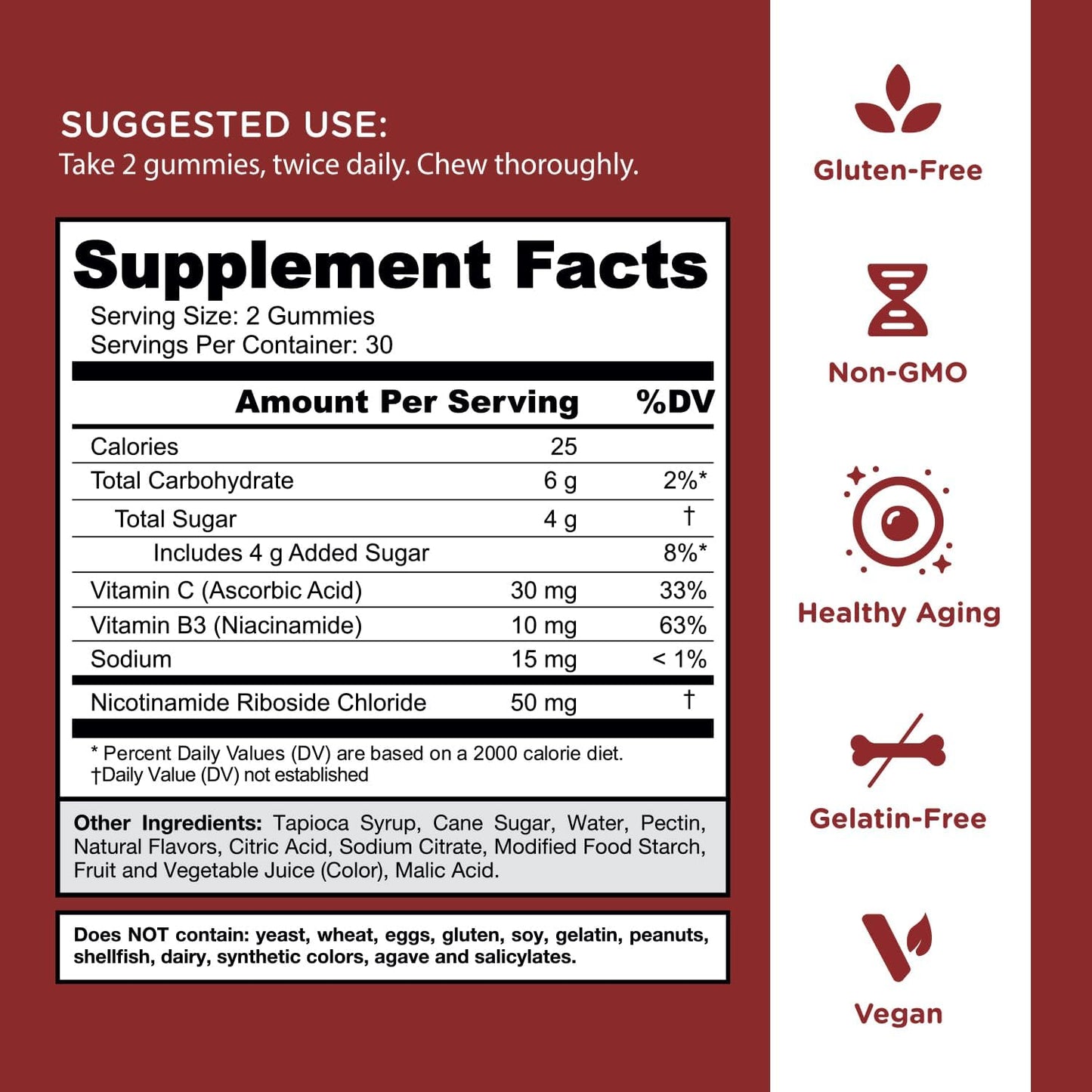 Goli Nutrition Renew NAD+ Gummies Set of 2 | Nicotinamide Riboside | Cellular Energy & Healthy Aging | 60 Gummies Each | Vegan, Gluten-Free, Non-GMO