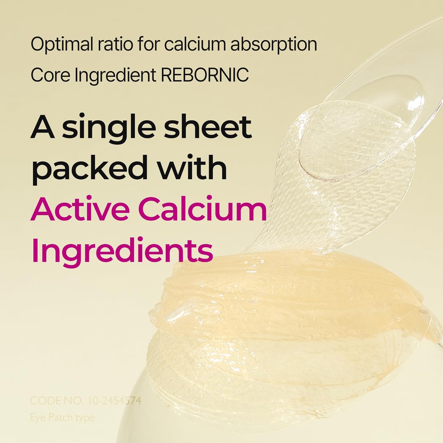 Dr.Melaxin Cemenrete CX Calcium Volume Eye Patch | Rebornic 10,000ppm EX Volume Firming Under Eye Patches for Dark Circles Puffiness & Fine Lines