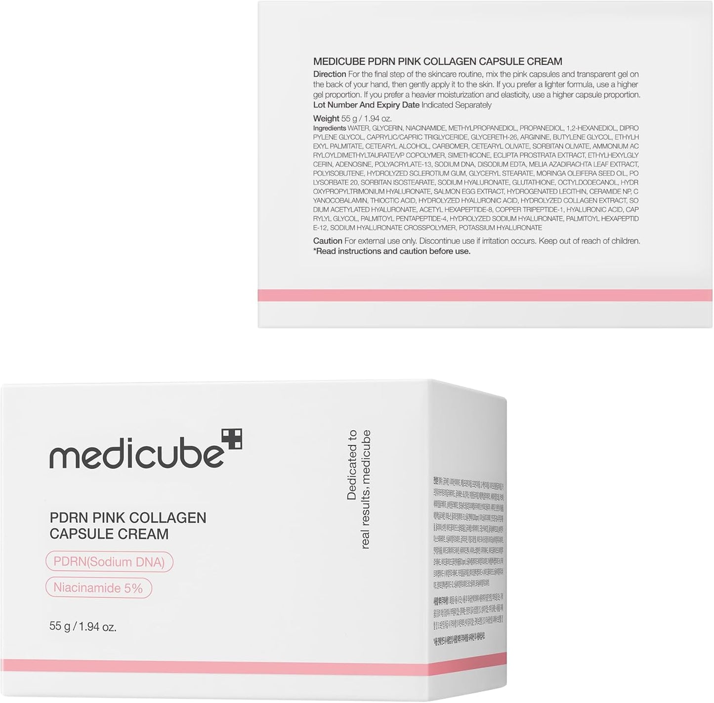 Medicube Capsule Cream Set of 4, Korean Hyaluronic Collagen Vitamin C TXA Niacinamide Face Moisturizer Bundle, Anti Aging Brightening Pore Tightening K-Beauty Skincare Gift