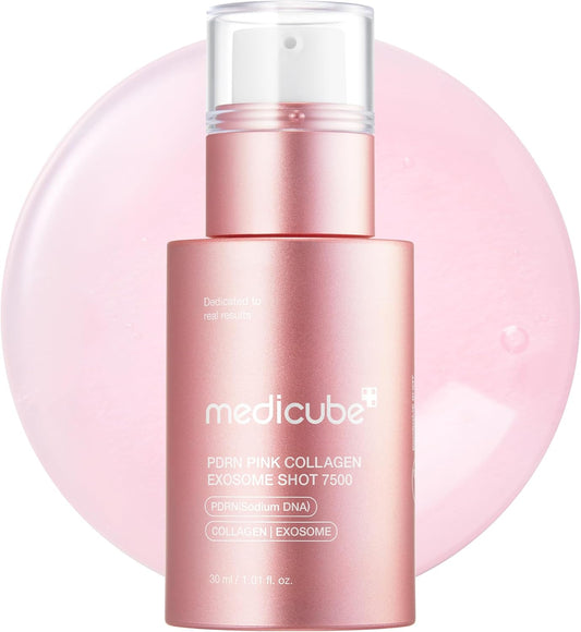 Medicube PDRN Pink Collagen Exosome Shot 7500 – 1 kaufen, 1 gratis | PDRN Natrium-DNA-Kollagen-Exosomen-Serum zur koreanischen Anti-Aging-Reparatur | Gesichtsserum 